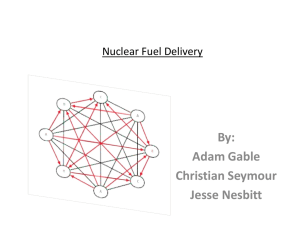 A Minimum Cost Flow Analysis of Fuel Rod Delivery