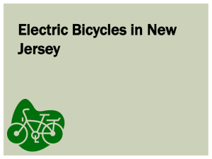 Electric Bicycles in New Jersey by Elizabeth Harvey, VTC