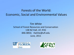 Forest Social, Economic, and Enviro Values