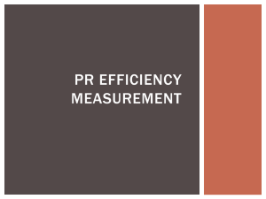 PR efficiency measurement