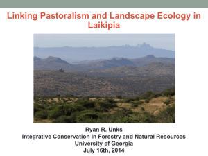 Linking Landscape Ecology and Pastoralism: An Integrative Approach