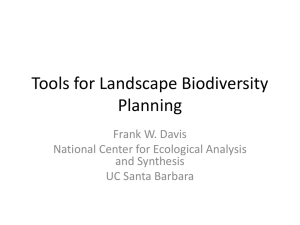 Tools for Landscape Biodiversity Planning