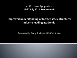 Remi Rochette - Atlantic Lobster Sustainability foundation