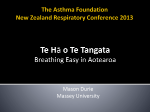Maori Models of Health - Asthma Foundation New Zealand