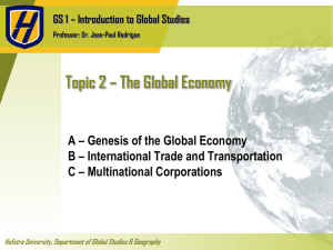 The Global Economy - Part II