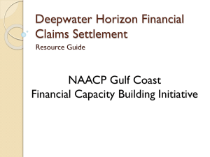 Deepwater Horizon Financial Claims Settlement