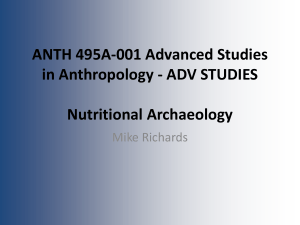 ANTH 495A-001 Advanced Studies in Anthropology