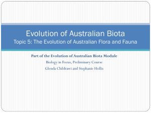 1.5 The Evolution of Australian Flora and Fauna
