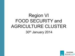 - Food Security Clusters