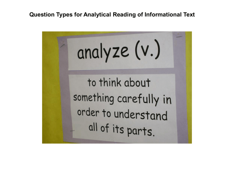 What Are Examples Of Analytical Questions