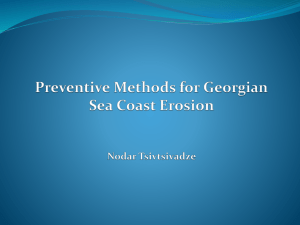 Preventive Methods for Georgian See Coast Erosion