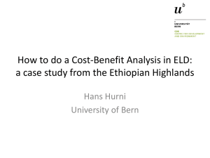 Case study Ethiopian Highlands