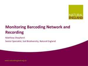 monitoring, barcoding network & recording