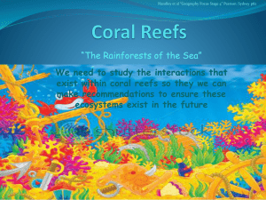 Coral Reefs - Study Is My Buddy 2015