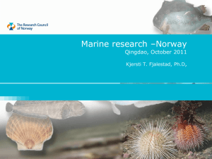 Marine research in Norway