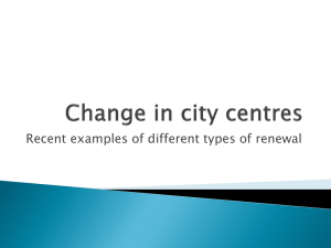 Change in city centres