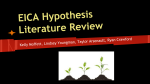 EICA Hypothesis Literature Review