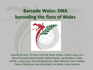 DNA barcoding the flora of Wales