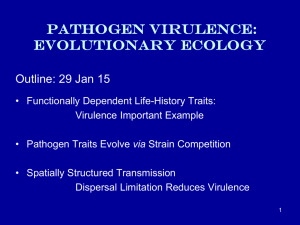 Evolution of Pathogen Virulence