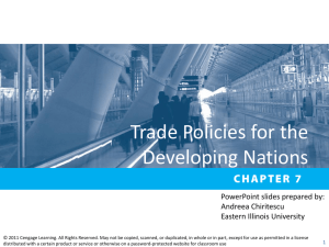Chapter 07 Trade Policies for the developing nations