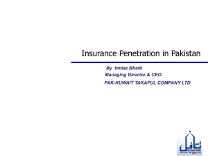 4. Insurance Penetration - Pakistan Society of Actuaries