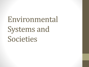 EVS - Environmental Systems and Societies