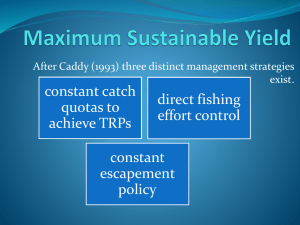 Maximum Sustainable Yield