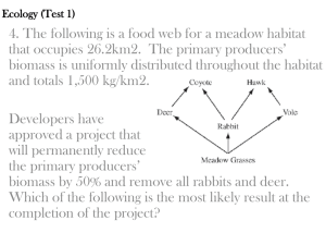 Ecology practice questions