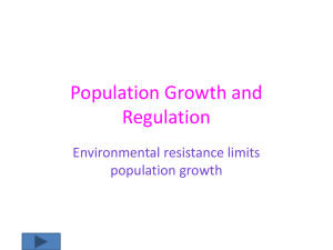 Population Growth and Regulation - Wikispaces