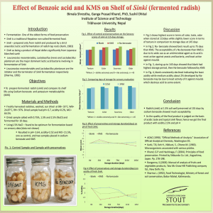 Preparation and Preservation of Fermented Radish (Sinki)