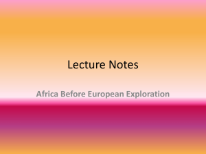 Powerpoint notes for africa