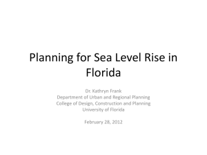 Sea Level Rise in Florida - UF Water Institute