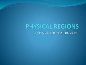 PHYSICAL REGIONS - Grand Erie District School Board