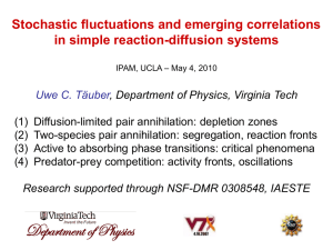 Stochastic fluctuations and emerging correlations in simple