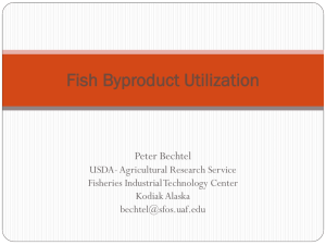 What are the roles for Alaska byproducts from wild fish in organic