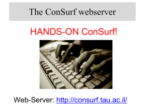 Web-Server: http://consurf.tau.ac.il/