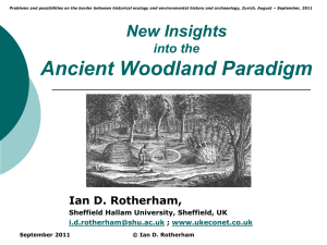 New insights into the ancient woodland paradigm