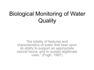 Biological Monitoring of Water Quality