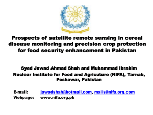 Prospects of satellite remote sensing in cereal disease