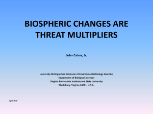 Biospheric Changes Are Threat Multipliers