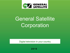 General Satellite Corporation Digital television in your country
