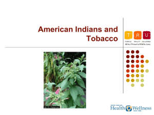 NC HWTF American Indians and Tobacco