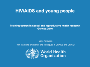 HIV/AIDS and young people