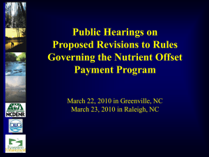 ACM hearings Mar2010 - N.C. Ecosystem Enhancement Program