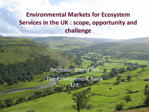 Env markets for ecosystem services
