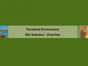 DAY 1 Terrestrial Env. Overview