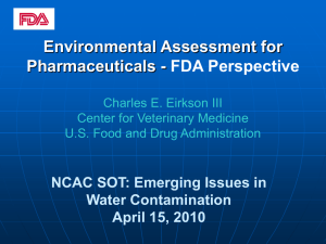 SETAC 1996 Ecological Risk Assessment for Veterinary Products