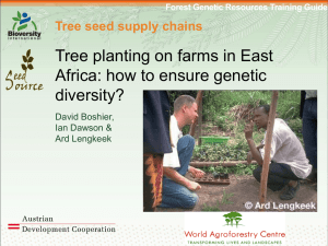 PPT - Forest Genetic Resources Training Guide