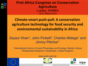 Climate-smart push-pull - 1st Africa Congress on Conservation