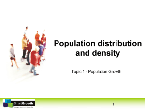 Population distribution & density
